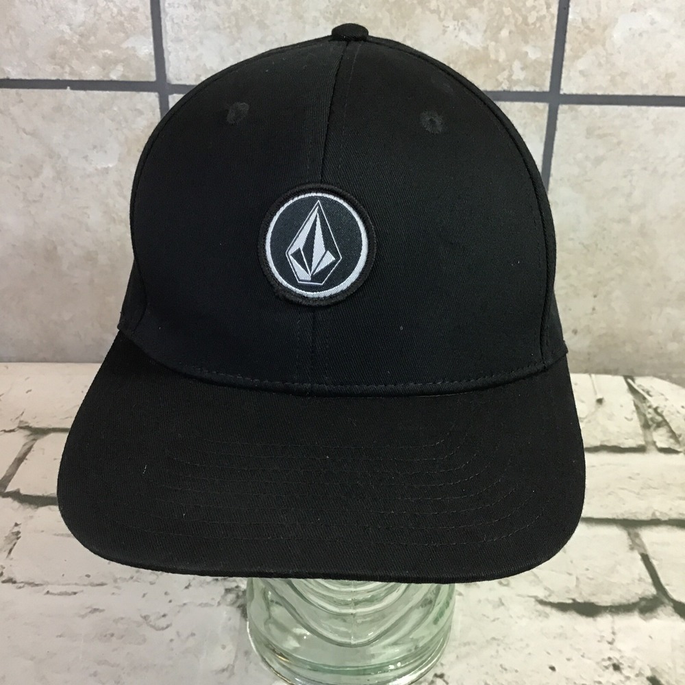 Volcom Black One‎ Size Snapback Hat Adjustable Ball Cap